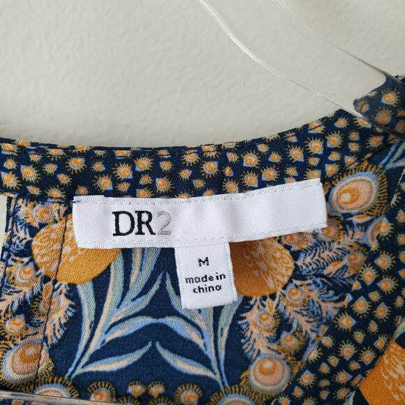 Daniel Rain DR2 Women Boho Floral Tunic Top M Colorful Classic Career Casual NEW - Picture 5 of 10